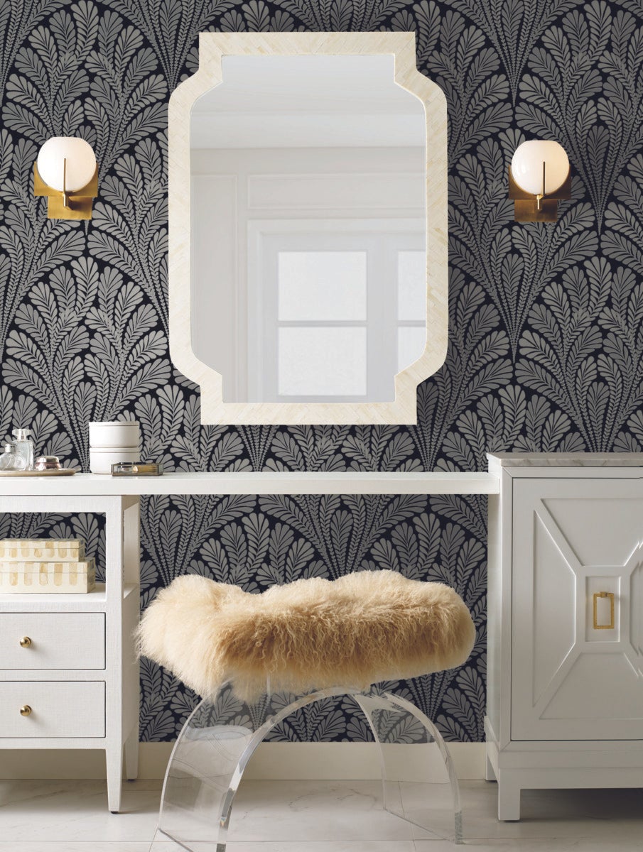 Shell Damask Wallpaper