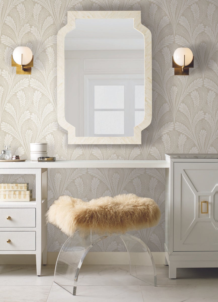Shell Damask Wallpaper