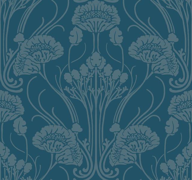 Nouveau Damask Wallpaper