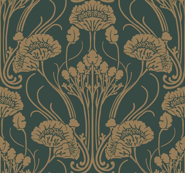 Nouveau Damask Wallpaper