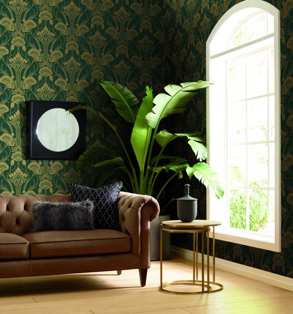 Nouveau Damask Wallpaper