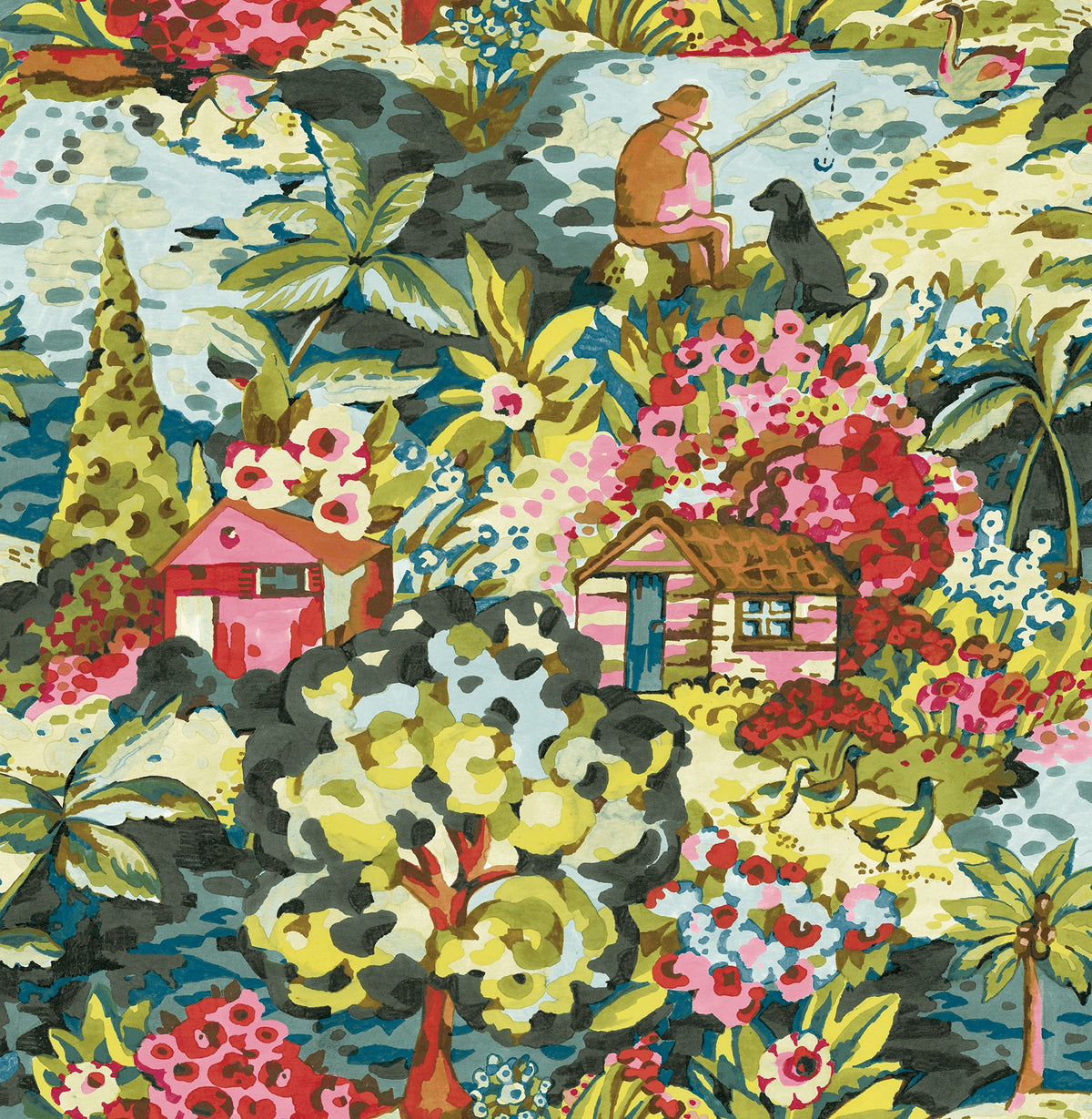 Whimsical, Flowers, Botanical, Vinyl