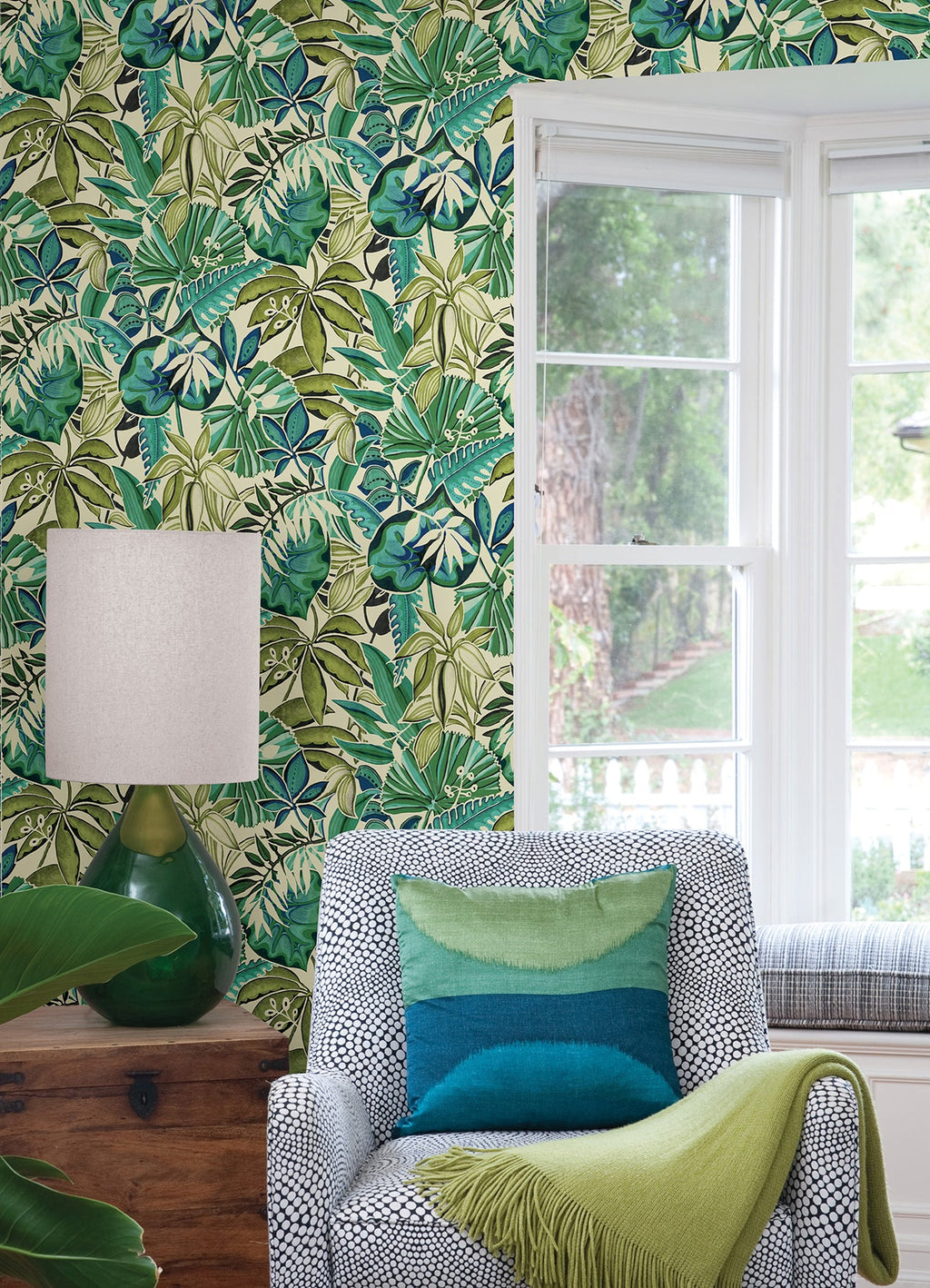 Feuilles Peel & Stick Wallpaper
