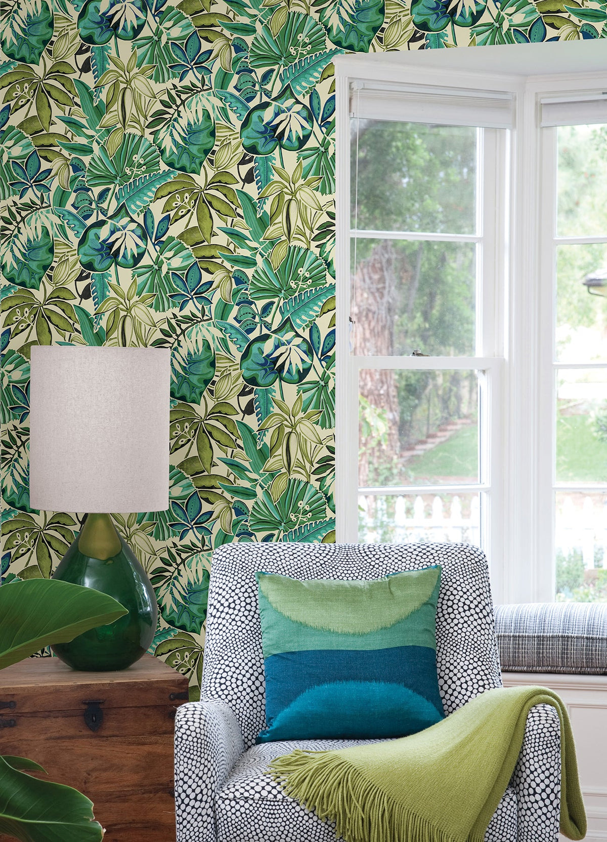 Feuilles Peel & Stick Wallpaper