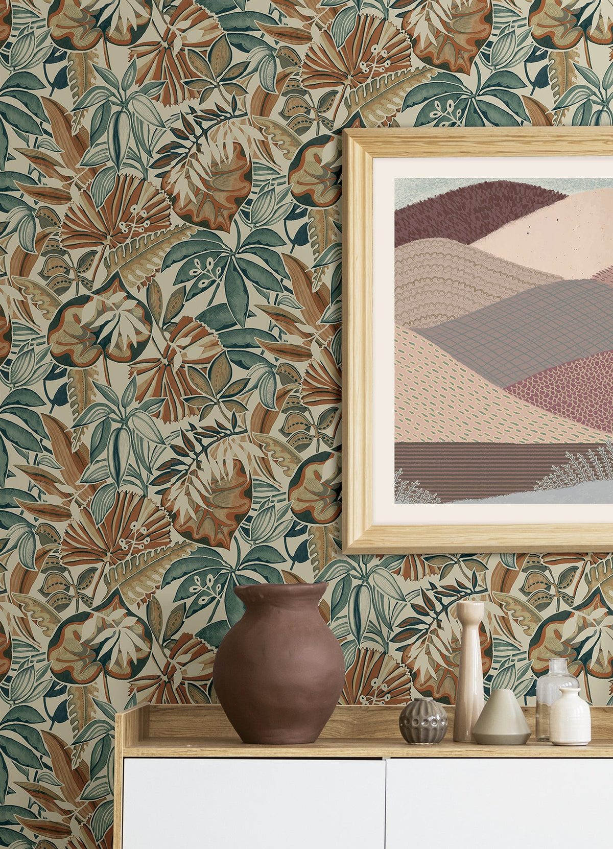 Feuilles Peel & Stick Wallpaper