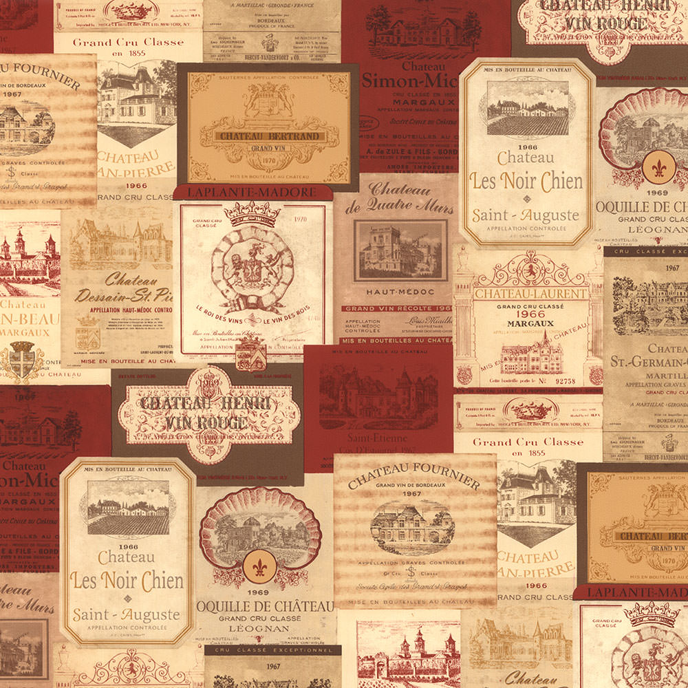 Wine Labels Wallpaper