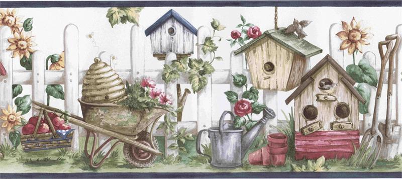 Birdhouse Wall Border. Cl76402n