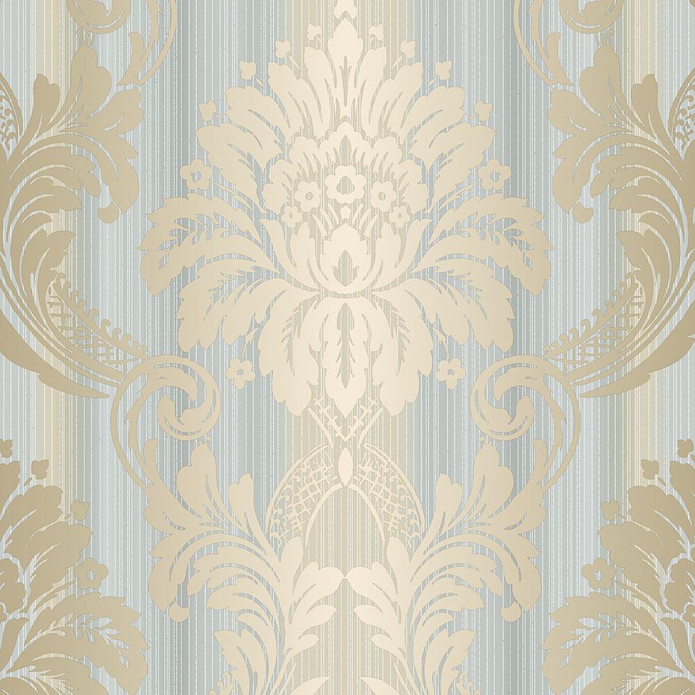 String Damask Wallpaper