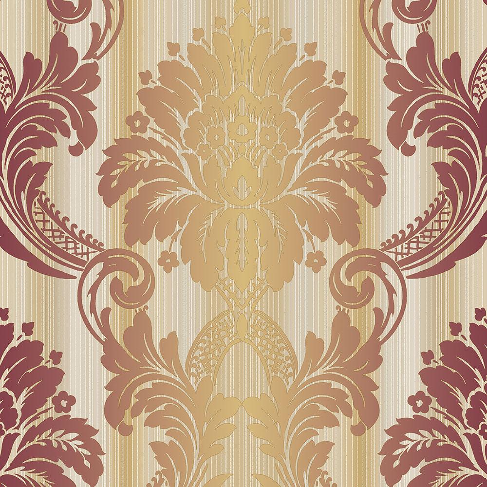 String Damask Wallpaper