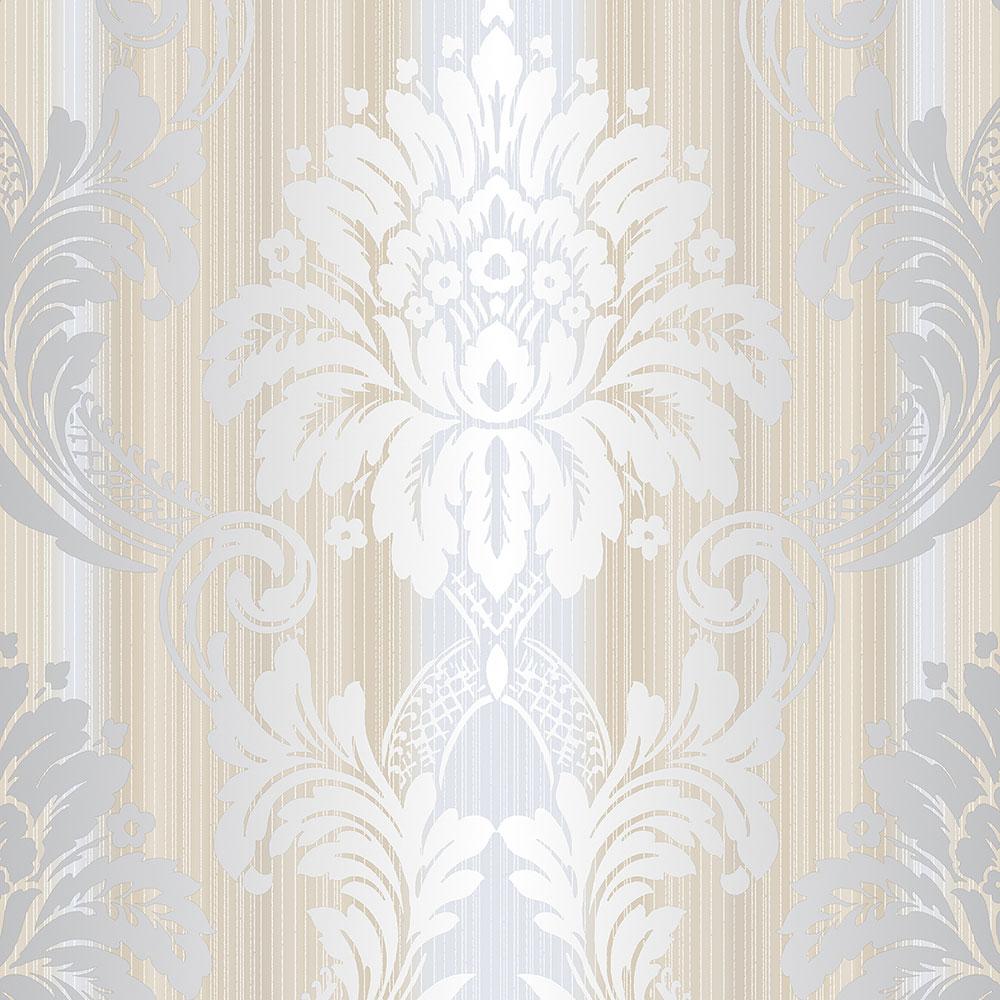 String Damask Wallpaper