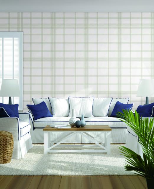 Charter Plaid Wallpaper
