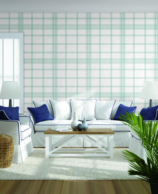 Charter Plaid Wallpaper
