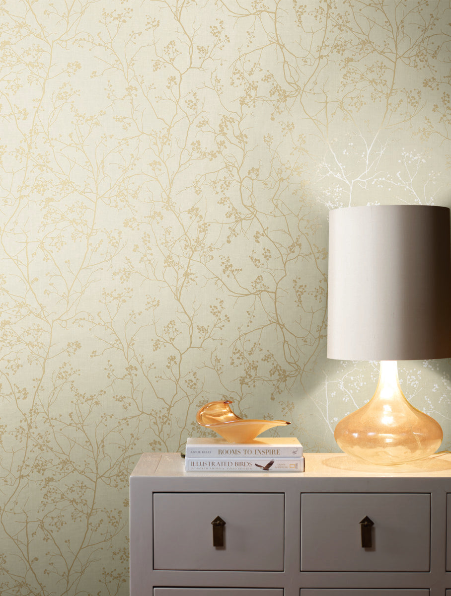 Luminous Branches Wallpaper