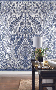 Jaipur Paisley Damas Wallpaper Mural