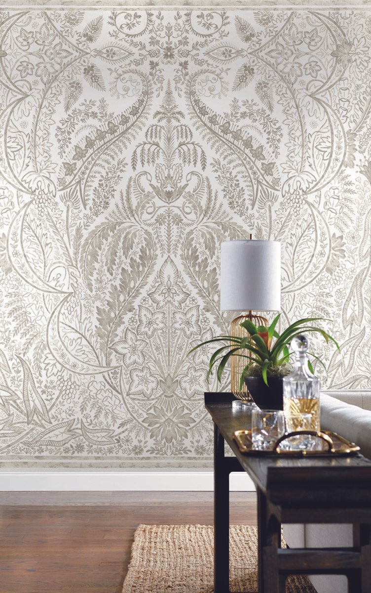 Jaipur Paisley Damas Wallpaper Mural