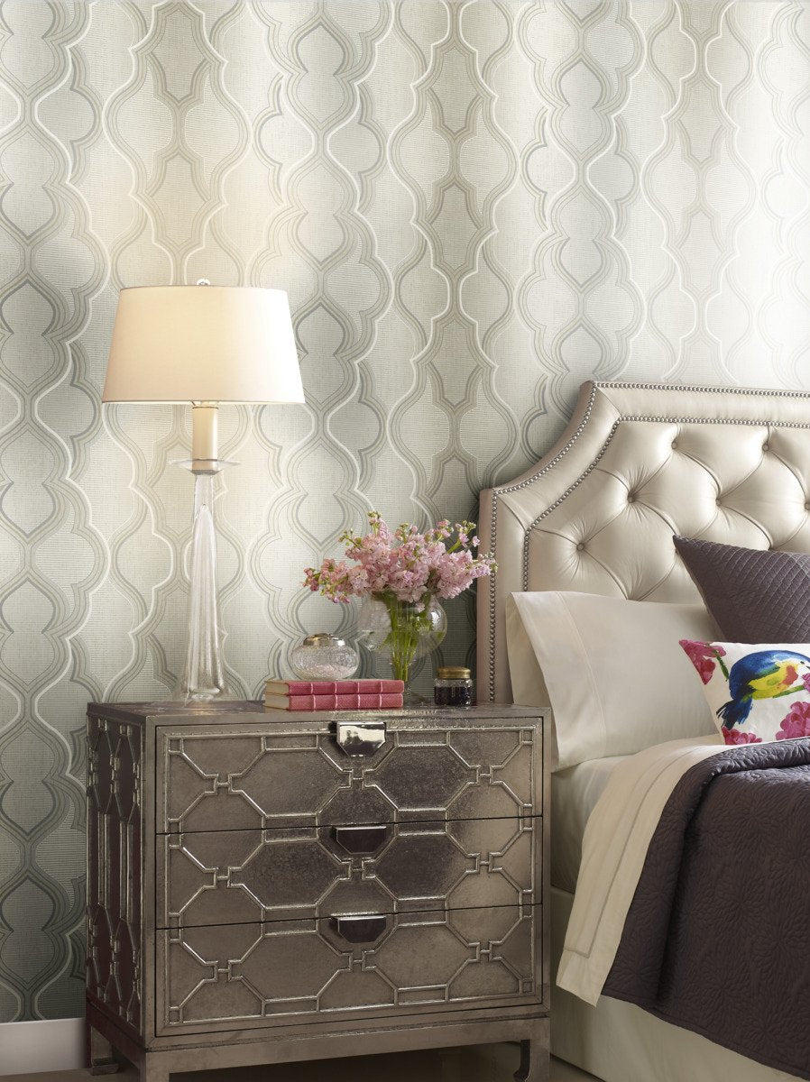Modern Ombre Damask Wallpaper