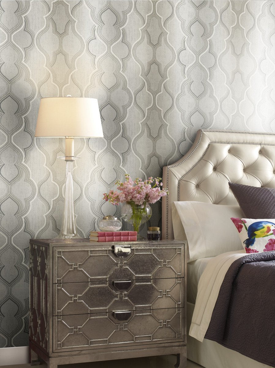 Modern Ombre Damask Wallpaper