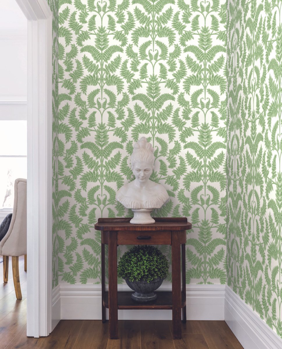 Royal Fern Damask Wallpaper