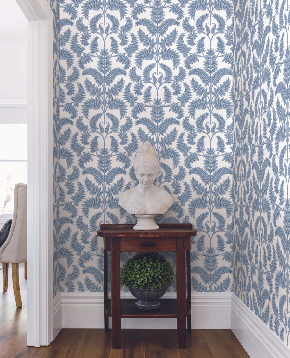 Royal Fern Damask Wallpaper