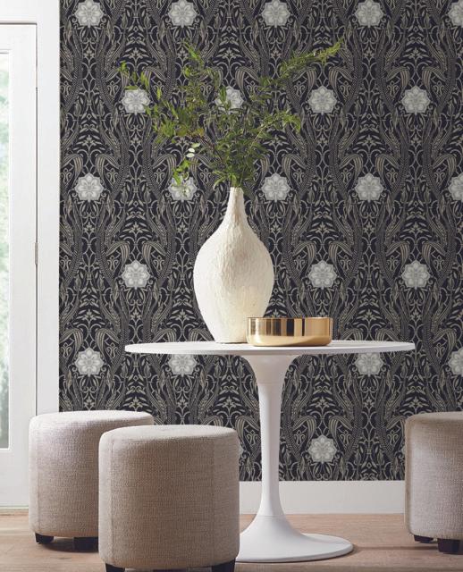 Gatsby Damask Wallpaper