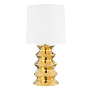 Gold Hammered Table Lamp