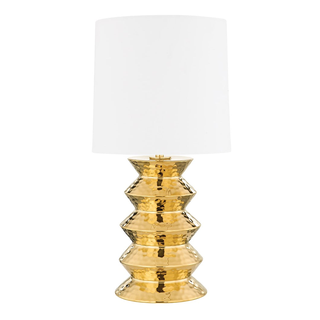 Gold Hammered Table Lamp