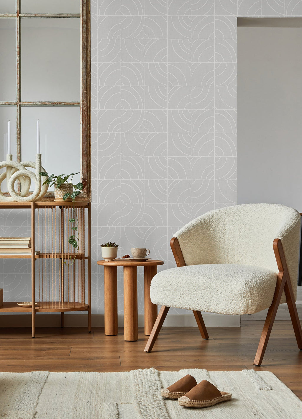 Batik Blok Peel & Stick Wallpaper