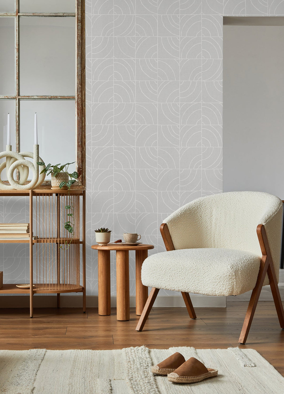 Batik Blok Peel & Stick Wallpaper