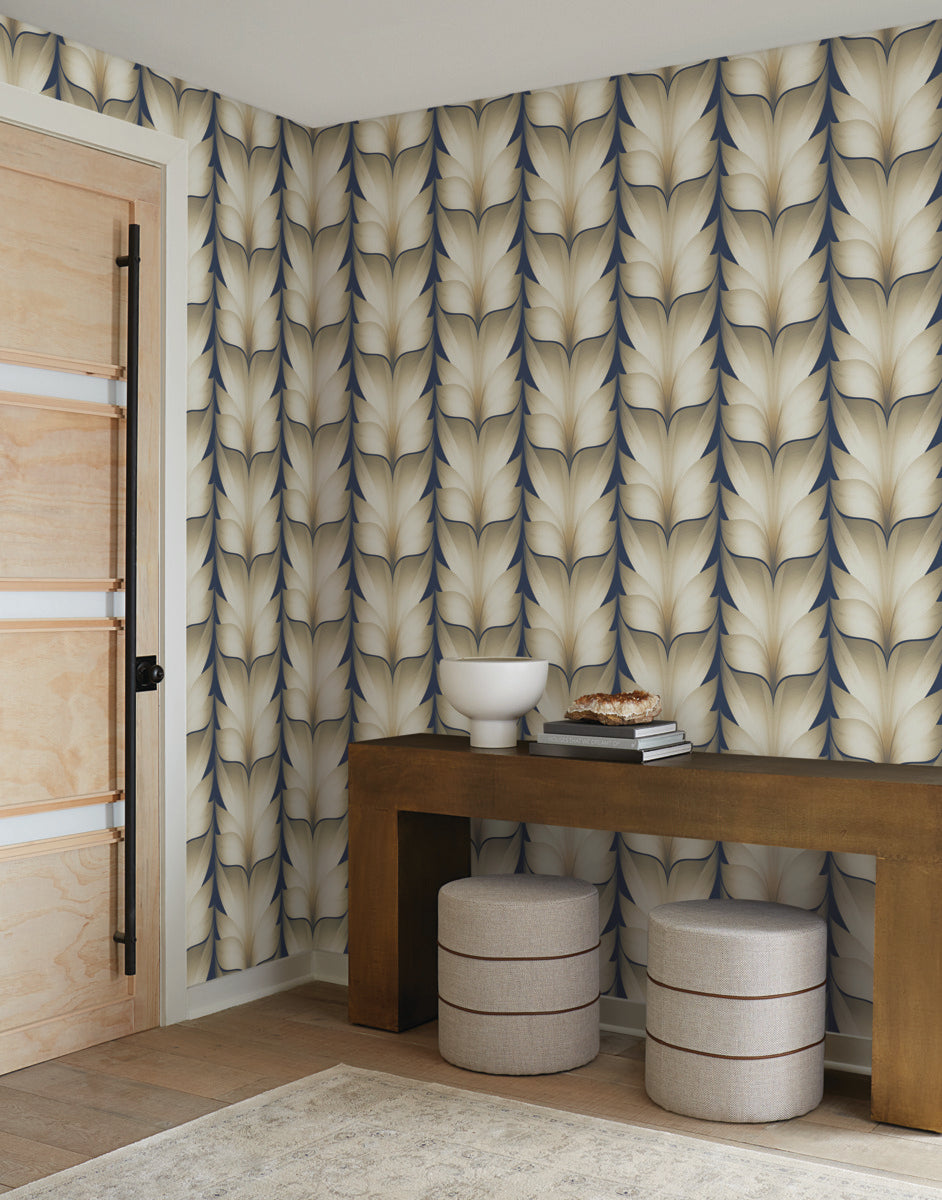 Lotus Light Stripe Wallpaper