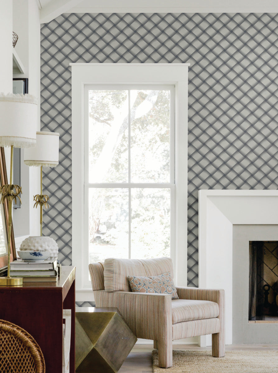 Bayside Basket Weave Wallpaper