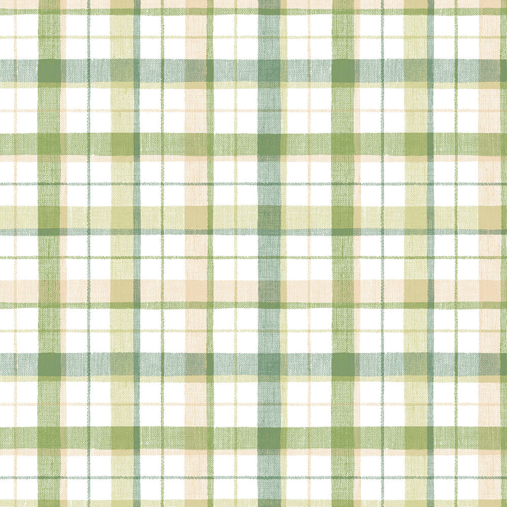 Linen Plaid Wallpaper