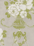 FF90604. Lg. Damask type pt.w/chartruse