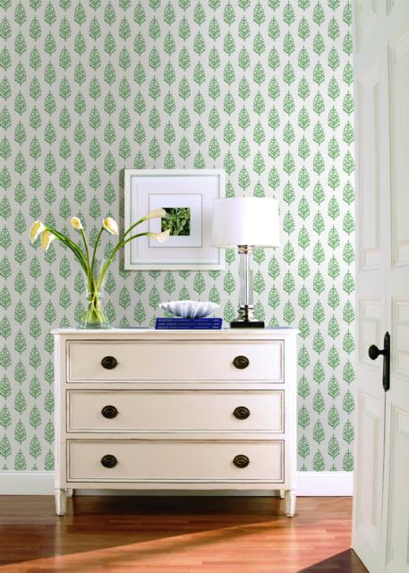 Paisley On Calico Wallpaper