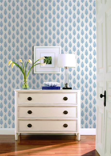 Paisley On Calico Wallpaper