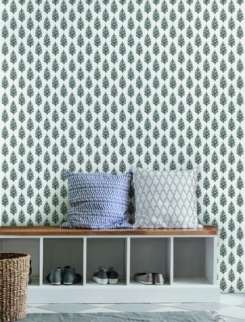 Paisley On Calico Wallpaper