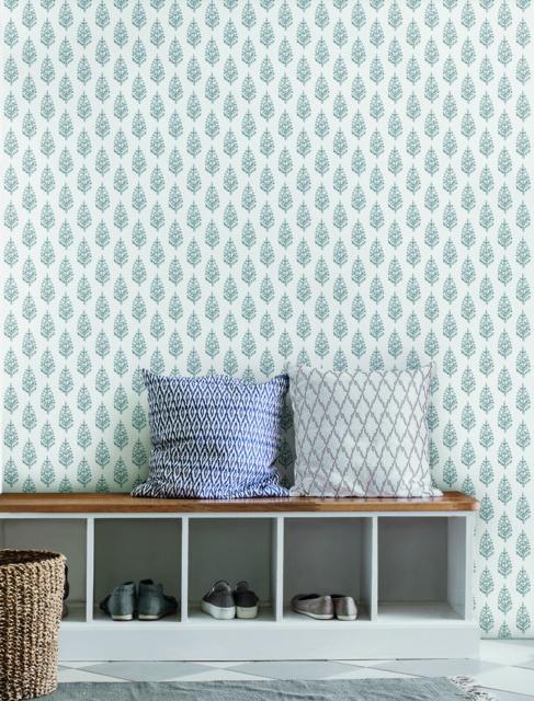 Paisley On Calico Wallpaper