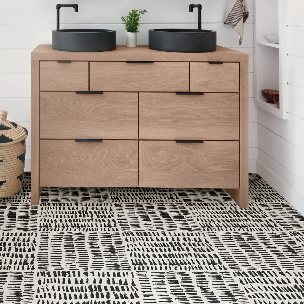 Noleby Peel & Stick Floor Tiles