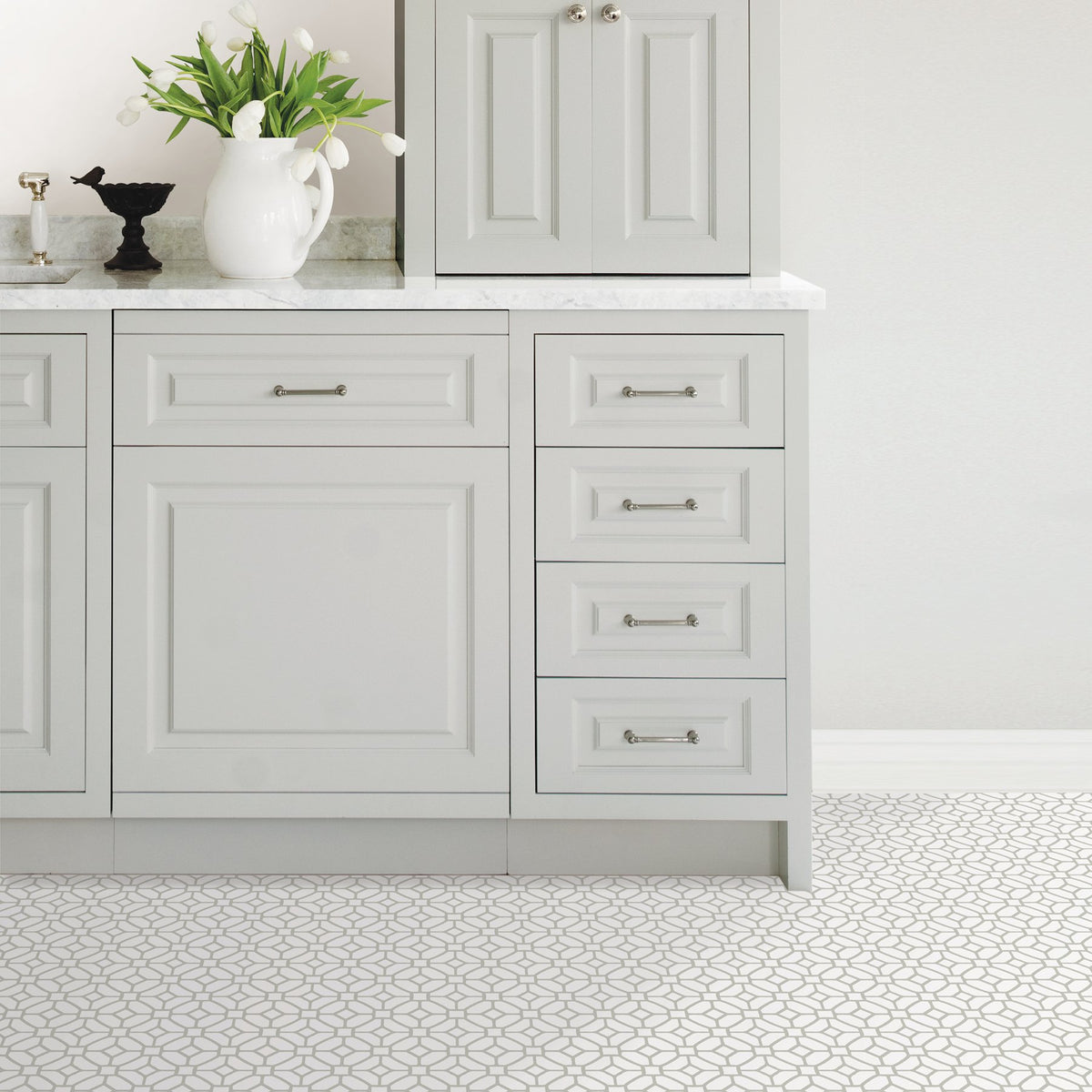 Lattice Peel & Stick Floor Tiles