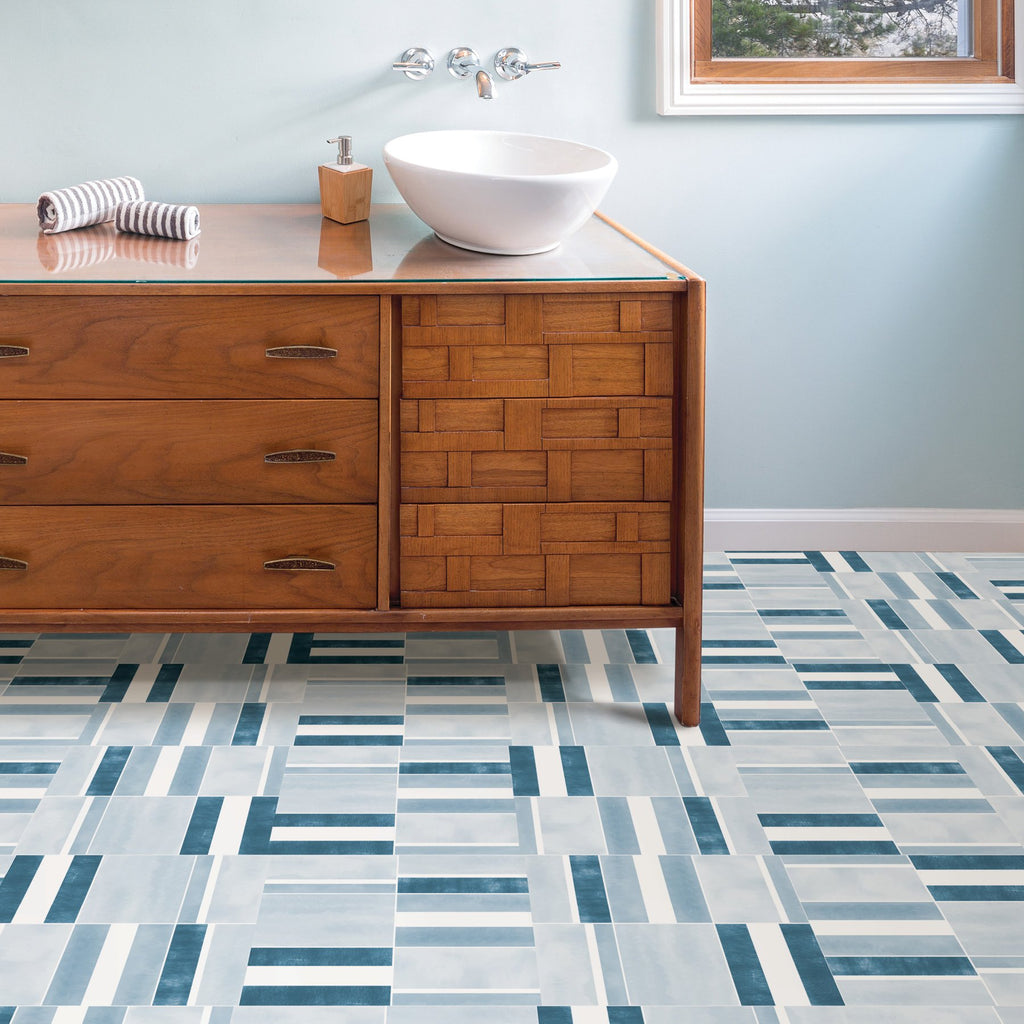 Azure Peel & Stick Floor Tiles