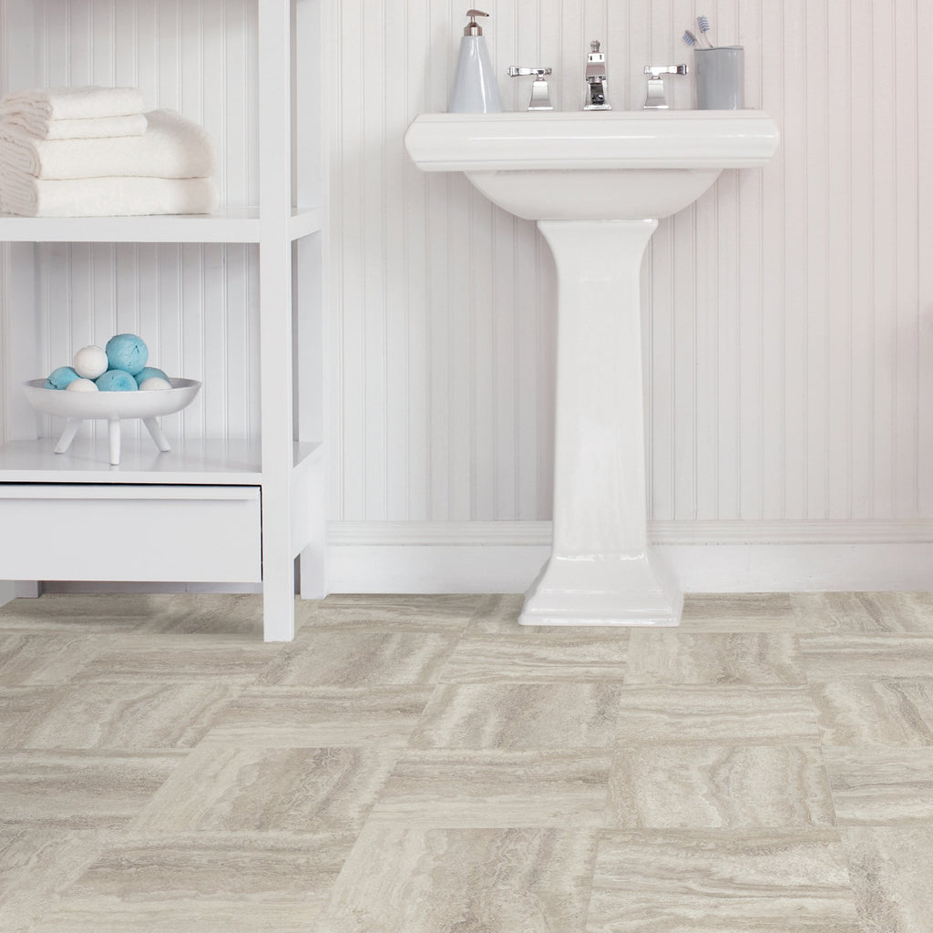 Platinum Peel & Stick Floor Tiles