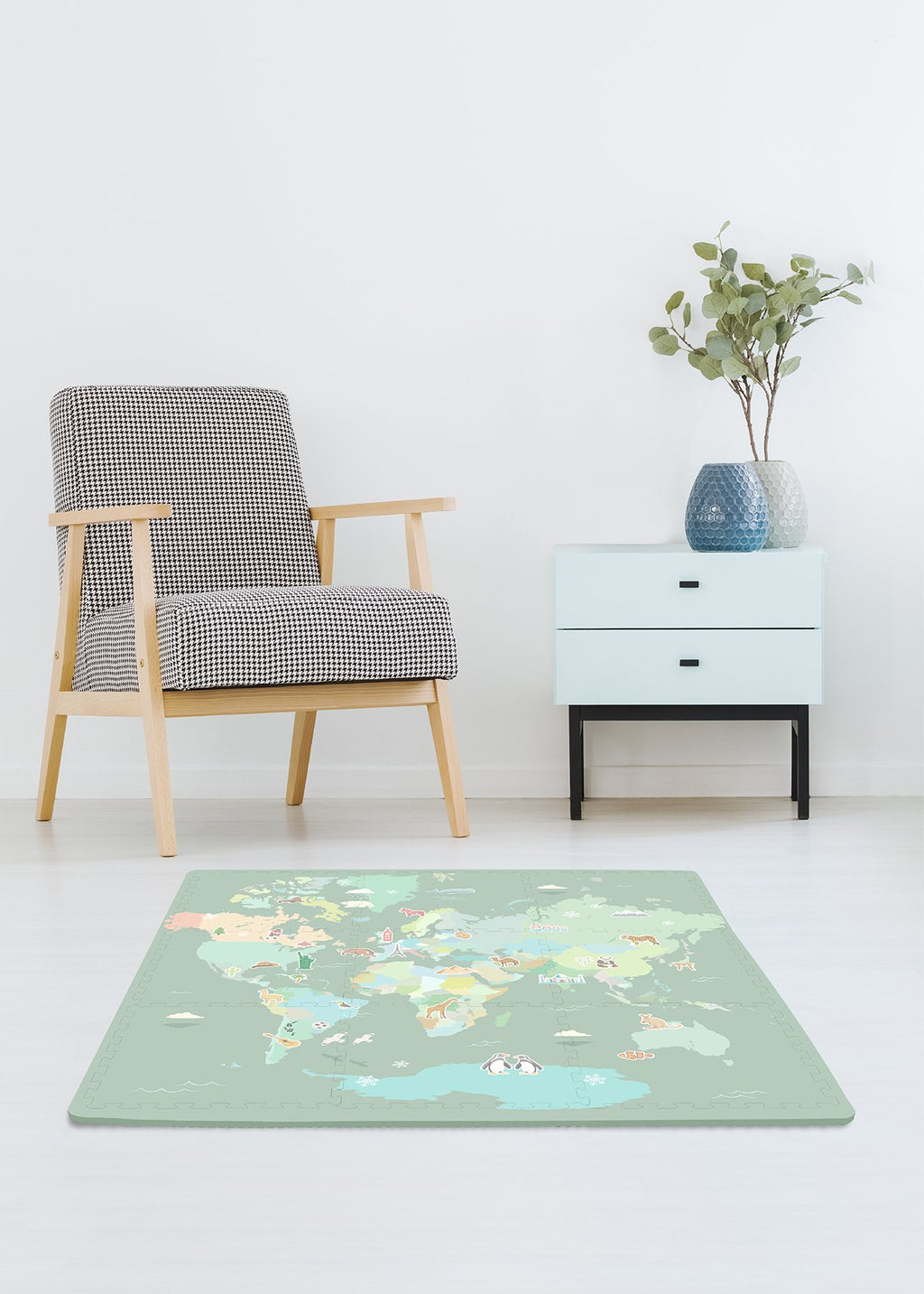 Around the World Interlocking Floor Tiles