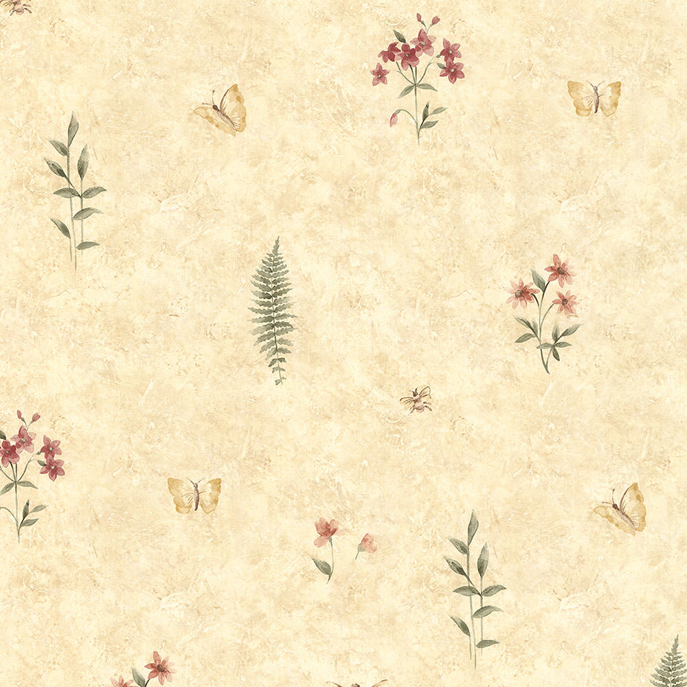 Summer Botanical Sidewall Wallpaper