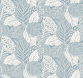 Vinca Smokey Blue Wallpaper