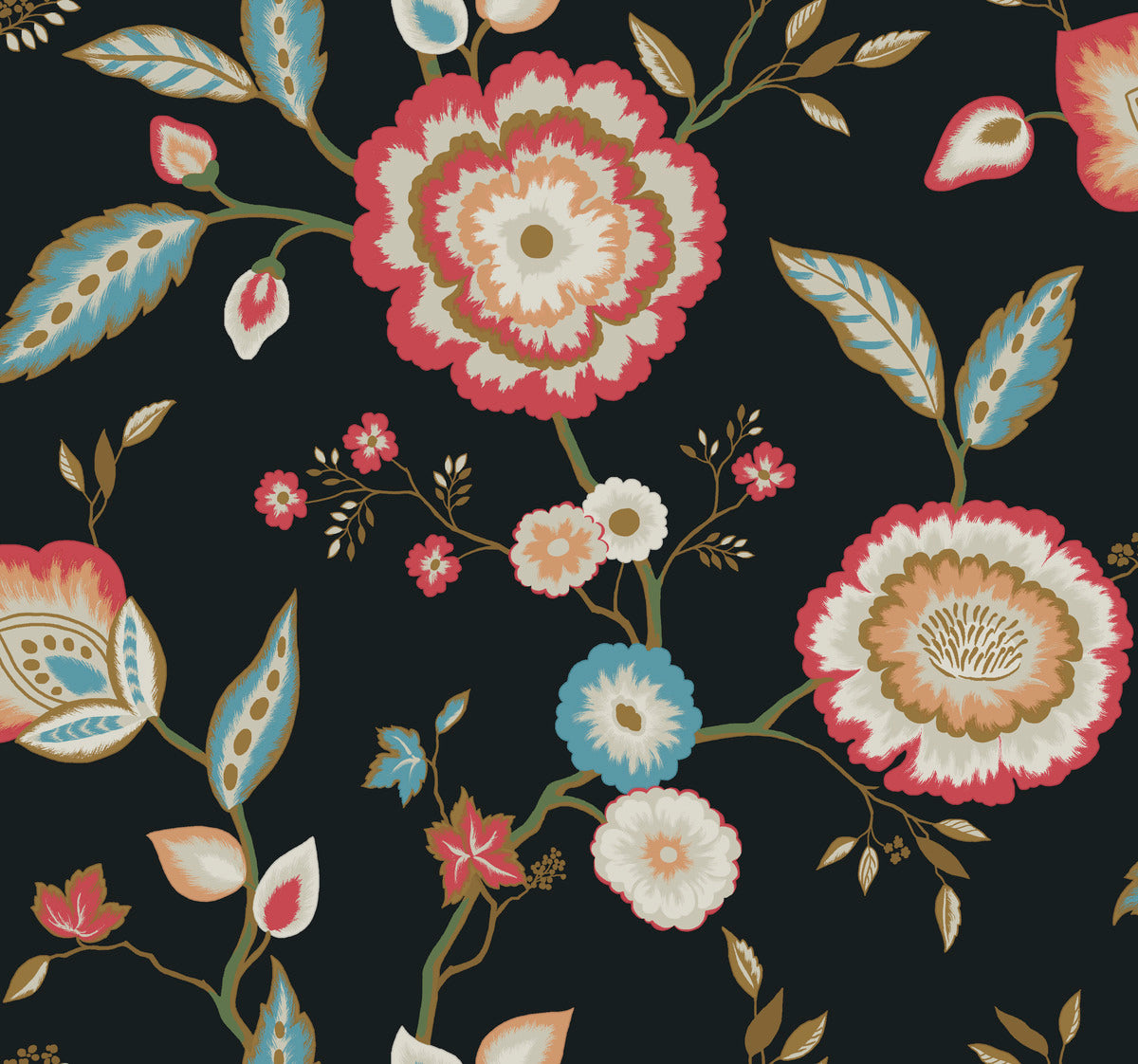 Dahlia Blooms Wallpaper