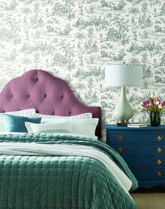 Seasons Toile Wallpaper
