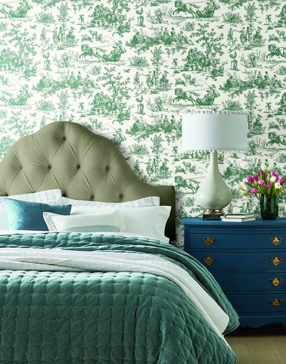 Seasons Toile Wallpaper