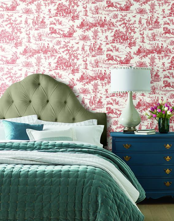 Seasons Toile Wallpaper