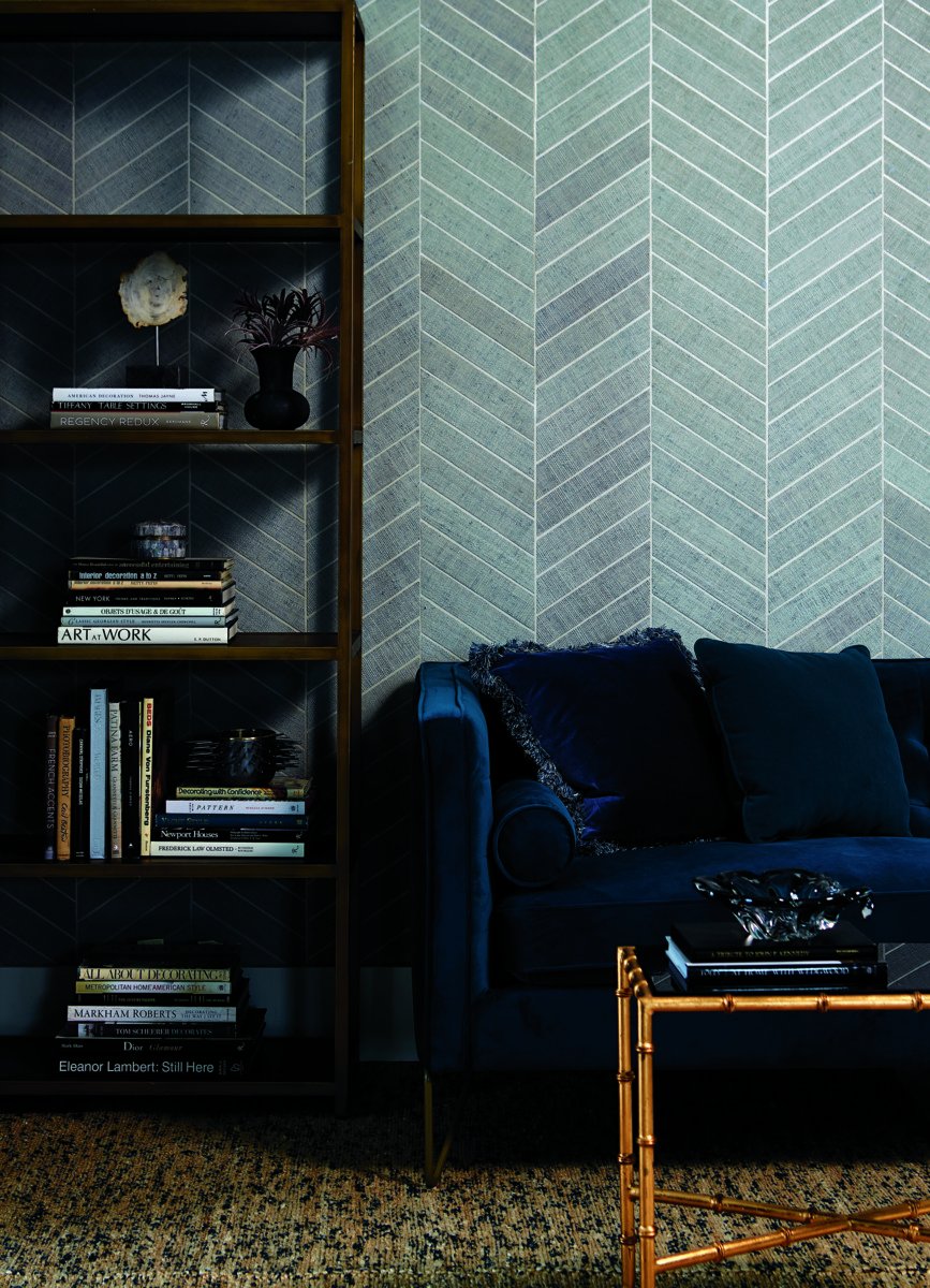 Atelier Herringbone Wallpaper