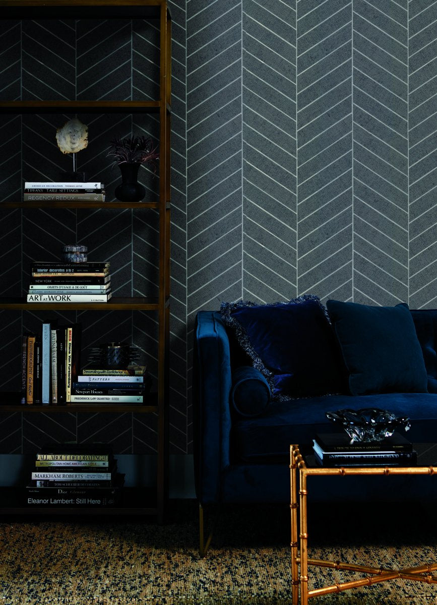 Atelier Herringbone Wallpaper