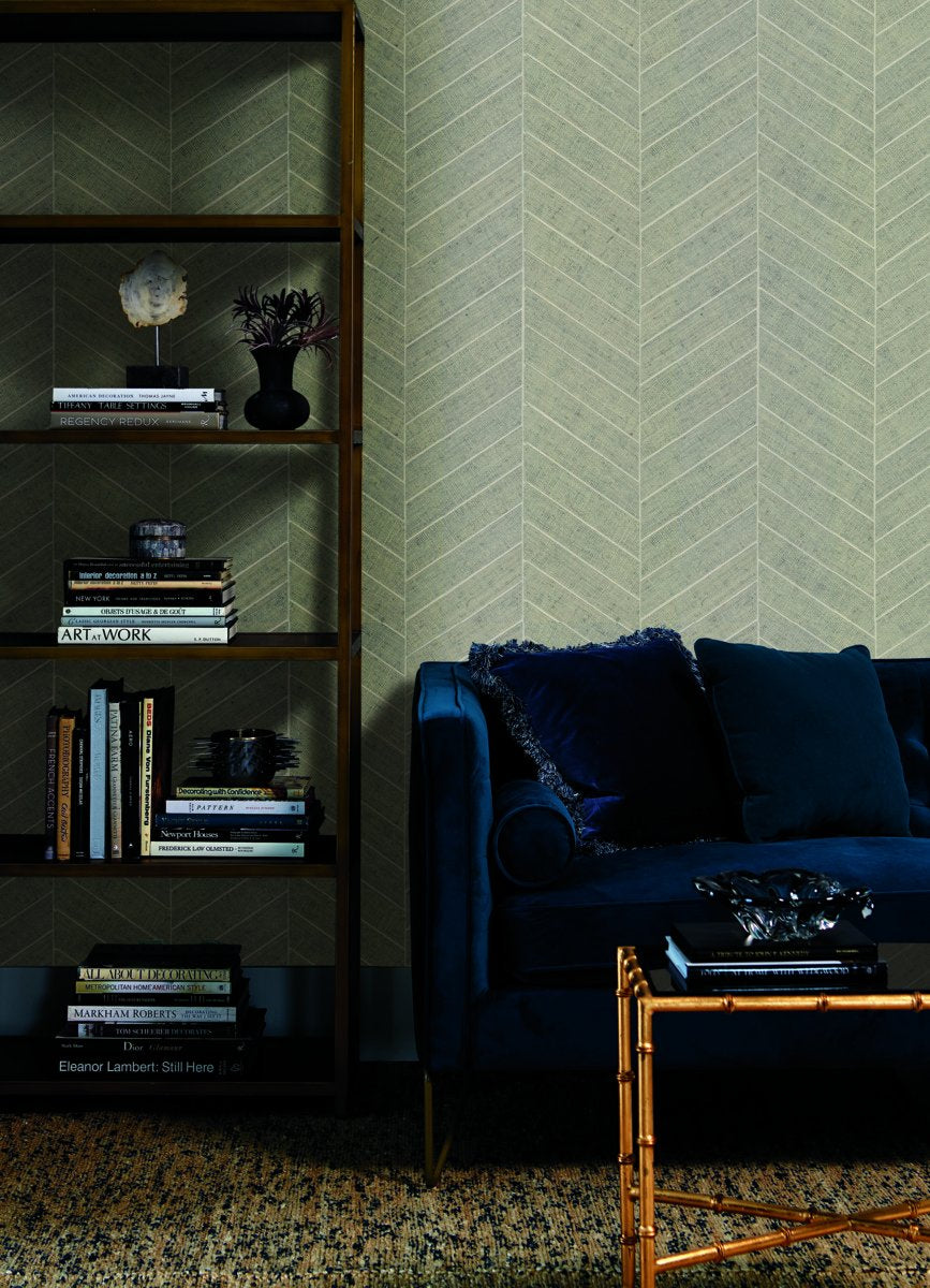 Atelier Herringbone Wallpaper